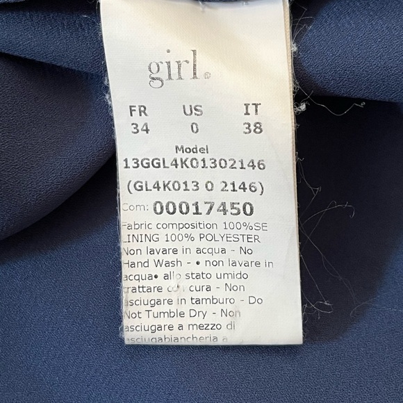 girl. By Band of Outsiders Ditsy Tulip Print 100% Silk Dress Size 0 Boho Summer - Picture 12 of 14